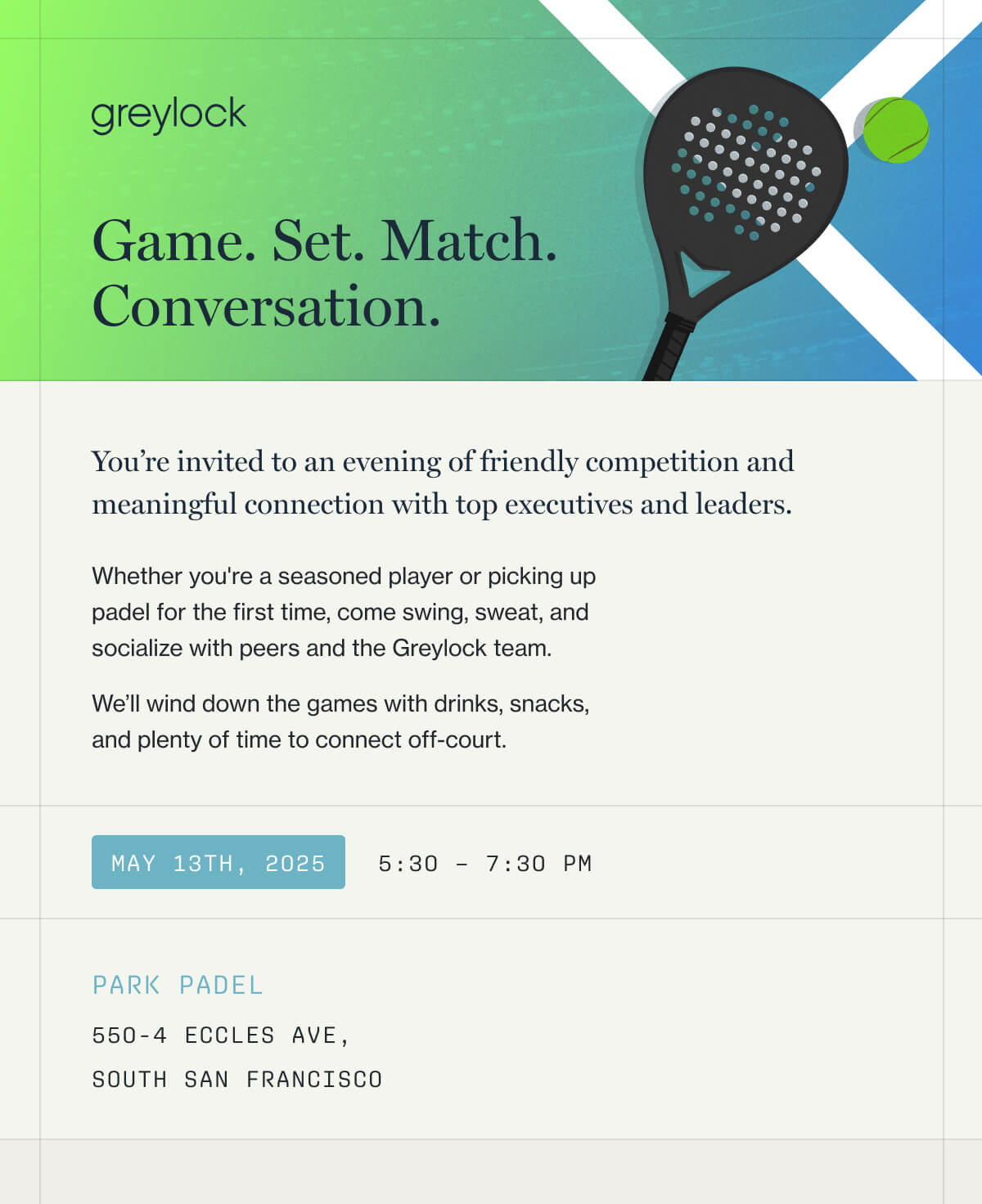 Greylock Padel Tournament